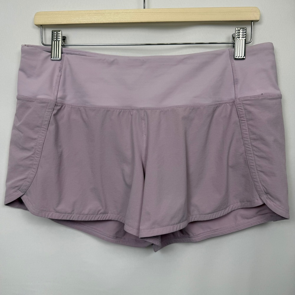 Lululemon Speed Up Short Lavender Purple Low Rise Running Shorts Size 8 LW7AKAS